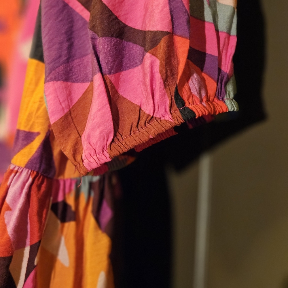 NWT TCEC Multi-Colored Geometric Pattern Dress - … - image 4